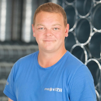 Porträt von Patrick Spreitzgrabner, Monteur Protech.