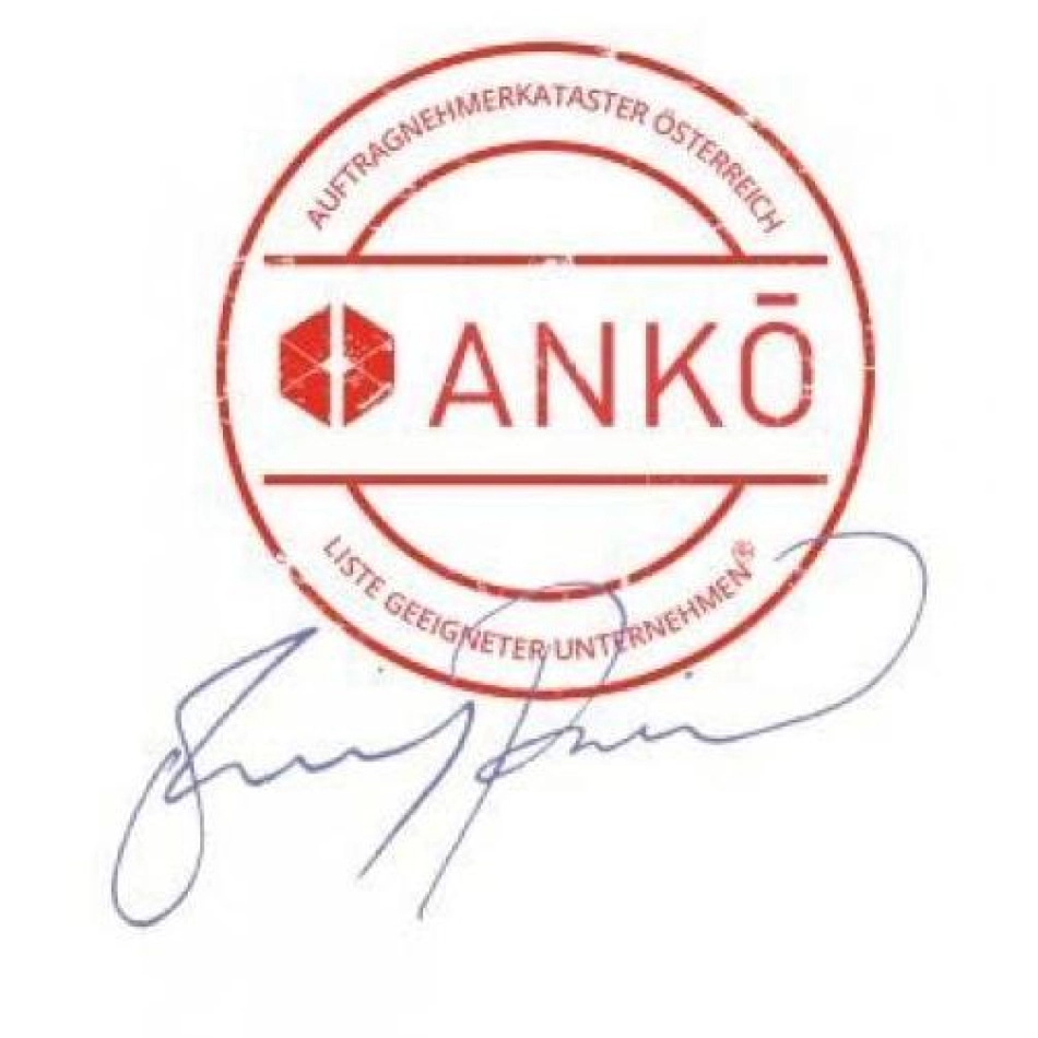 Stempel Ankö mit Unterschrift